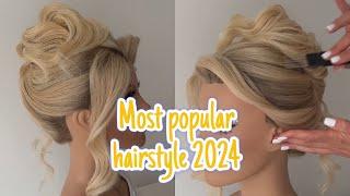 2024's Top Hairstyle: Easy High Shell Updo Tutorial