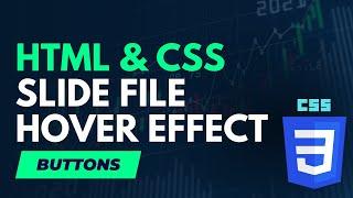 Slide Fill on Hover Buttons CSS and HTML | CSS Tutorials