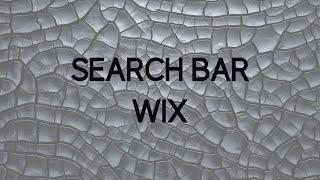 How to add a Search Bar to Wix