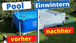 Pool Einwintern - ohne das Wasser ablassen zu müssen