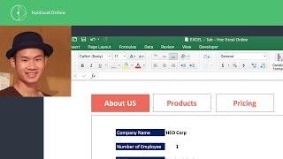 Cách tạo menu trong Excel như Web sử dụng hyperlink