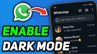 How to Activate Dark Mode in WhatsApp 2024 | How to Change WhatsApp to Dark Mode