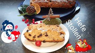 Hefe-Stollen mit 4 verschiedenen Fetten#super saftig#einzigartiger Weihnachtsstollen