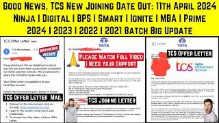 TCS New Joining Date | TCS Offer Letter | TCS Joining Letter | Ninja Digital Ignite Smart 2024-2021