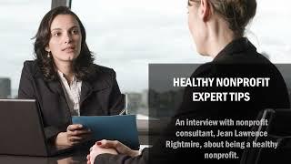 Healthy Nonprofit Expert Tips