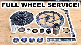 Full Bike Wheel Service! Hub & Wheel Bearing Rebuild