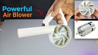 12 बोल्ट की DC Motor से एयर ब्लोअर कैसे बनाएं  How to make Powerful Air blower | Ishu Experiment