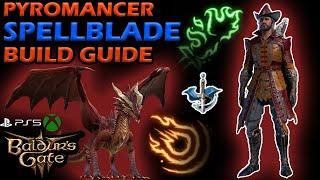 SUPER OP Spellblade Draconic Pyromancer MODDED Build Guide | BG3