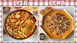  Lisa or Lena • yummy food  #lisaandlena#lisalena#lisaorlena#lena#لايك#wouldyourather#choose#funny