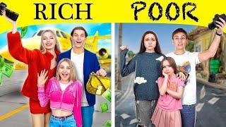 Familia Rica VS Pobre Creó un Canal | ¿Quién Obtendrá el Papel Principal en la Película?