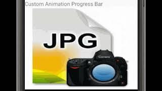 android custome animation progress bar example