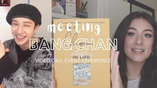 meeting bang chan from stray kids | kpop video call event experience