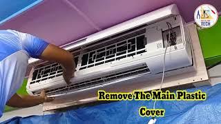 HOW TO REMOVE @GREE AIRCONDITING PANEL COVER // FOR HOME SERVICE & CLEANING�AIR FLOW // Maintence //