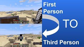 HOW TO CHANGE YOU POINT OF VIEW IN MINECRAFT 2021 | WINDOWS 10 PC