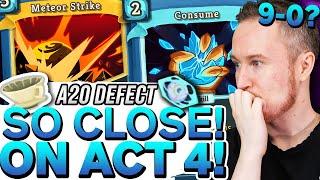 Huge Win Streak: 9-0? An INSANE Act 4! The Closest End! | Ascension 20 Defect Run | Slay the Spire