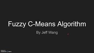 Fuzzy c-means