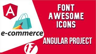 Angular project tutorial #17 Add Font awesome icons | Angular E-commerce Project