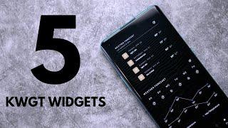 Top 5 KWGT widgets - Spring 2021
