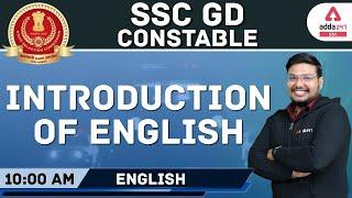 SSC GD Constable 2021 | English | Introduction Of English for SSC GD New Vacancy 2021