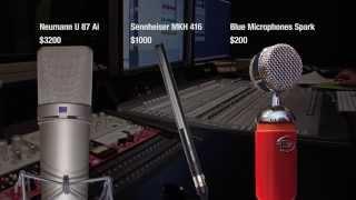 Microphone Voice Over Shootout - Blue Spark vs. Neumann U87 ai vs. Sennheiser MKH 416