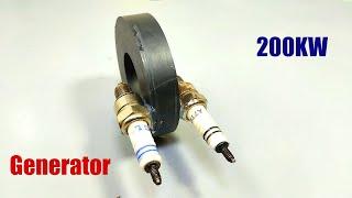 I make free energy generator 200KW  use old plug II @Maker 10M