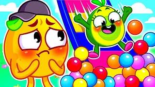 Slide Adventure Safety and Sharing with Pit and Penny | Kids Songs and Nursery Rhymes by VocaVoca