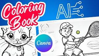 Make Coloring Book Pages Using Canva AI