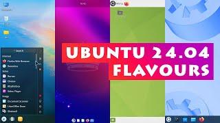 Ubuntu 24.04 Flavours: Kubuntu, Budgie, MATE, Cinnamon & More
