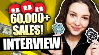 How to Make Money on Redbubble & Consistent Sales | OVER 60,000 SALES!  Interview w/ mynameisliana