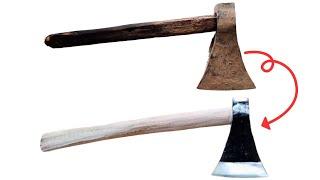 RESTORE THE OLD AXE TO BE AS SHARP AS NEW - Oanh rust restore