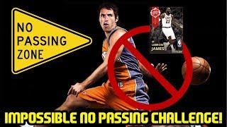 IMPOSSIBLE NO PASSING CHALLENGE! LEBRON HAS TO CARRY! NBA 2K18 MYTEAM GAMEPLAY