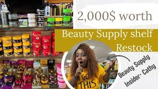 2,000$ on products for a Beauty Supply store/ Restock with me/ Beauty Supply Insider