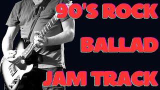 Yearning 90's Rock Ballad | Guitar Backing Track (G Major - 146 BPM - 6/8 Time)