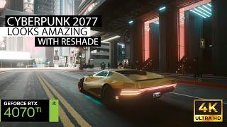 [4K60] Cyberpunk 2077 Ray Tracing Psycho Settings with Reshade on RTX 4070ti