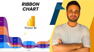 How to create a Ribbon Chart in Power BI | Power BI desktop Ribbon chart