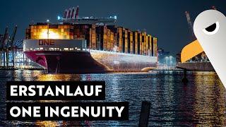 Erstanlauf 🩷 ONE INGENUITY zum Containerterminal Burchardkai ️ 400 m Containerschiff / 24.000 TEU