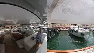 Dramatic docking of €23,000,000 superyacht in Saint Tropez. Sqeezing in! Watch to the end!!!