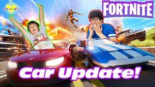 Ryan using ONLY VEHICLES in FORNITE! Let’s Play Fortnite with Ryan’s Daddy