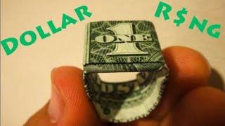 How to Make an Origami Dollar Ring (Moneygami) - Rob's World