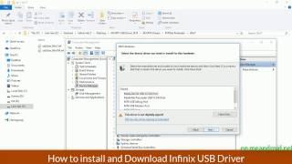 How to install and Download Infinix USB Driver