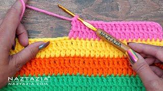 How to Crochet 2 Rows at a Time using Stackable Double Crochet Stitches