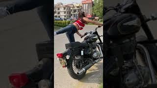 Girls Riding Royal Enfield #shorts#trending#freefire#viral#funny #darkclever#avengers#entertainment