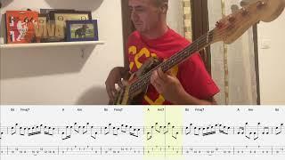 Under The Bridge, Red Hot Chili Peppers (Bass line from Slane Castle with tab and notation)