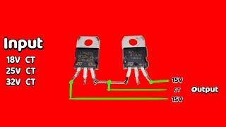 Cara menurunkan tegangan CT 18V, 24V, 32V menjadi 15V CT