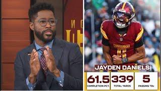 NFL World owes Jayden Daniels an APOLOGY! - Nate Burleson GOES CRAZY Commanders beat Eagles 36-33