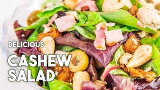  REFRESHING Cashew Nut Salad Recipe - Healthy Version #AD