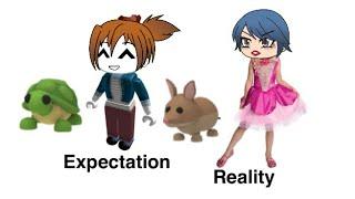 || Adopt Me! Expectations vs Reality || Adopt Me! in Gacha Life || peacharu ||