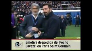 Emotiva despedida del Pocho Lavezzi en Paris Saint Germain