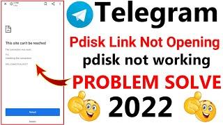 telegram pdisk not working || telegram pdisk link not working || telegram pdisk problem