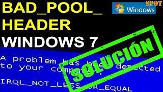 How to Fix BAD POOL HEADER Error in Windows 7